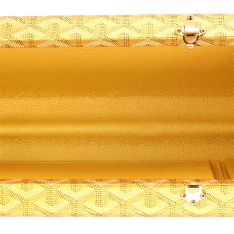 goyard gold clutch